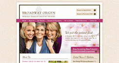 Desktop Screenshot of broadwayobgynri.com